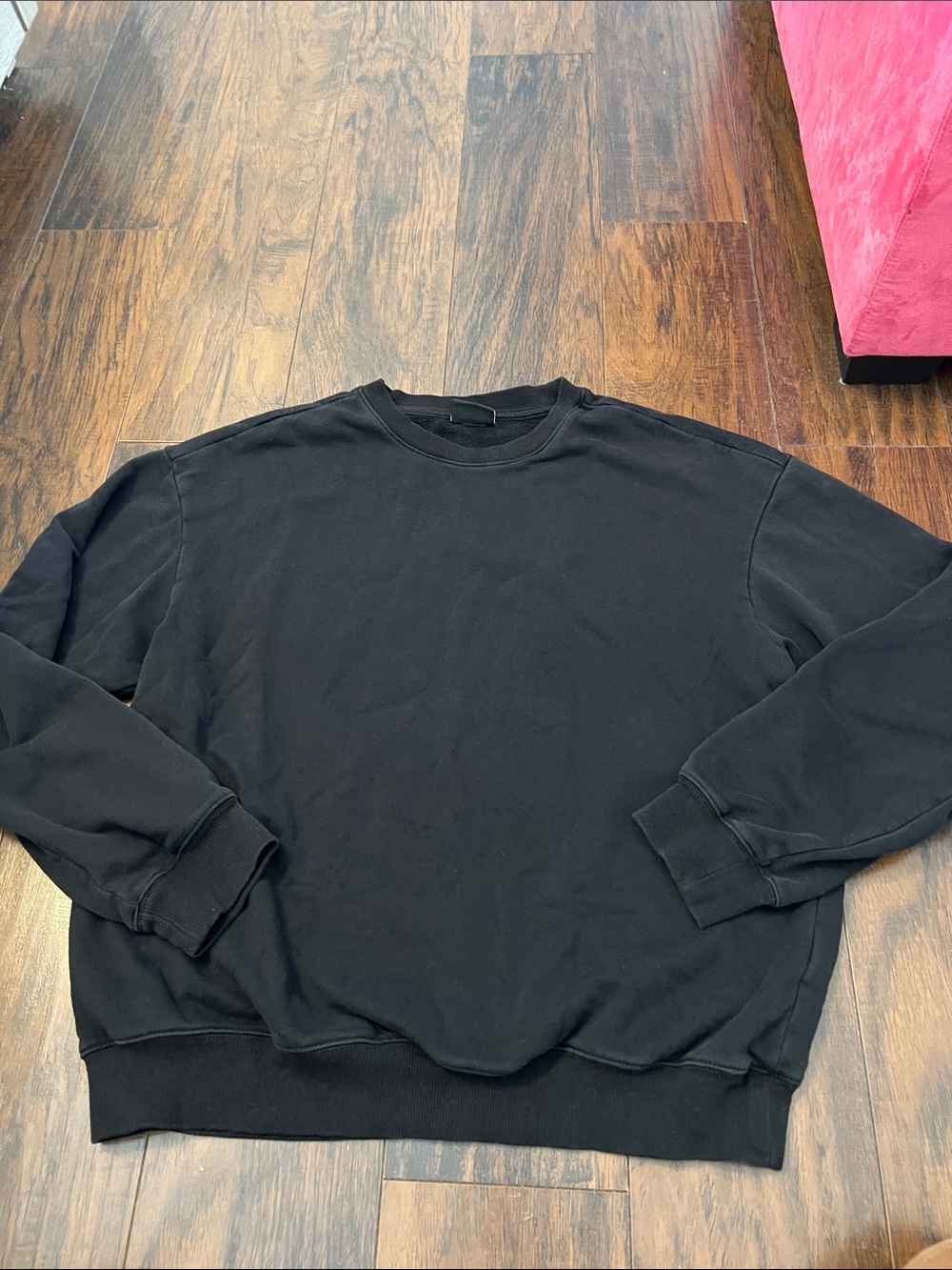 H&M Black Crewneck Sweater for Men